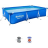 Каркасный бассейн BESTWAY STEEL PRO 300х201х66см, 3300л + фильтр-насос 1249 л/ч 56411 BW